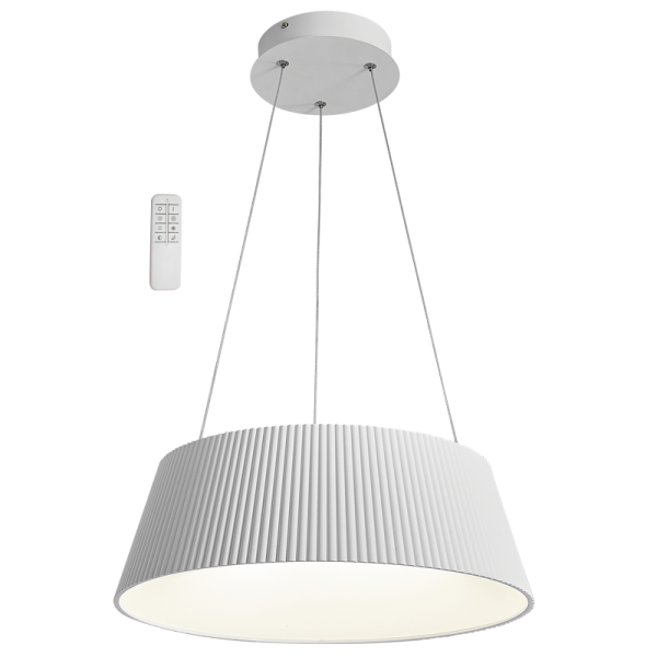 Metal and Acrylic LED Pendant with Remote Control (PEN026 WHITE)