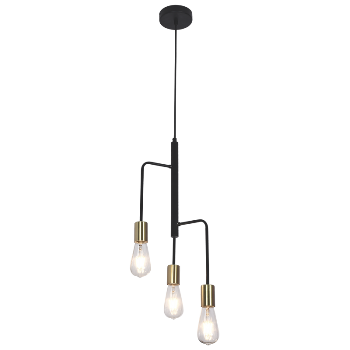 Metal Pendant (PEN563/3 BLACK)
