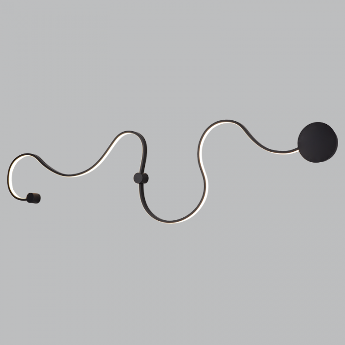 Sand Black Aluminium and Silicon LED Fitting (WB206 BLACK)
