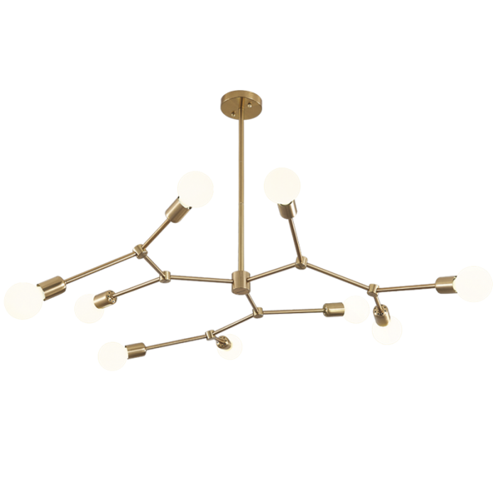 Metal Chandelier, Adjustable size, IP20 (CH512/9 BRONZE)