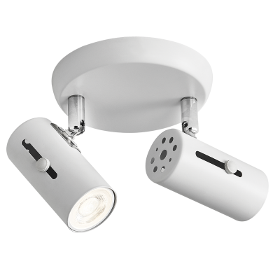 2 x 50W GU10 ( Not Included ) (S121/2 MATT WHITE)