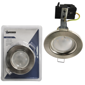 Blister Pack with Straight Metal Down Light (DL997 SATIN CHROME)