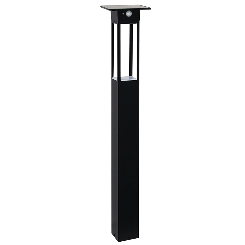 Outdoor Solar LED Sensor Floor Lamp (LS025 MATT BLACK)