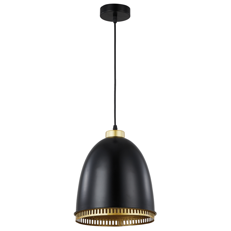 Iron Pendant with Black Cord (PEN235 BLACK)