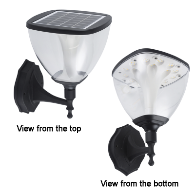 Outdoor LED Solar Light with Sensor (LS030 BLACK)