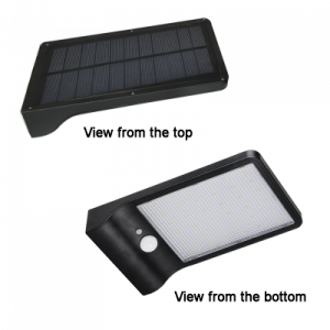PC Outdoor LED Solar Light with Sensor, IP65 (LS022 MATT BLACK)