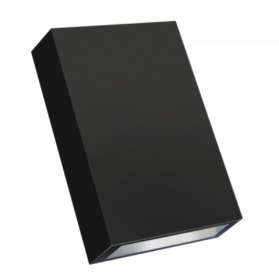 PC LED Wall Light, IP65 (L375 MATT BLACK)