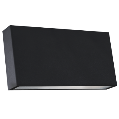 PC LED Wall Light, IP65 (L378 MATT BLACK)