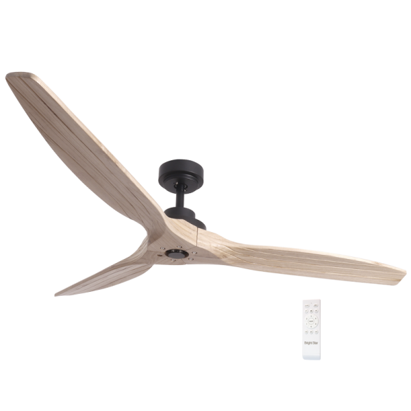 Metal with Solid Wood Blades ( Natural ) (FCF074 BLACK)