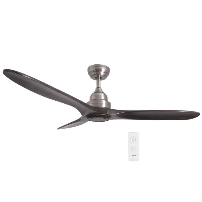 Satin Nickel Finish with Solid Wood Blades ( Walnut ) (FCF079 SATIN)
