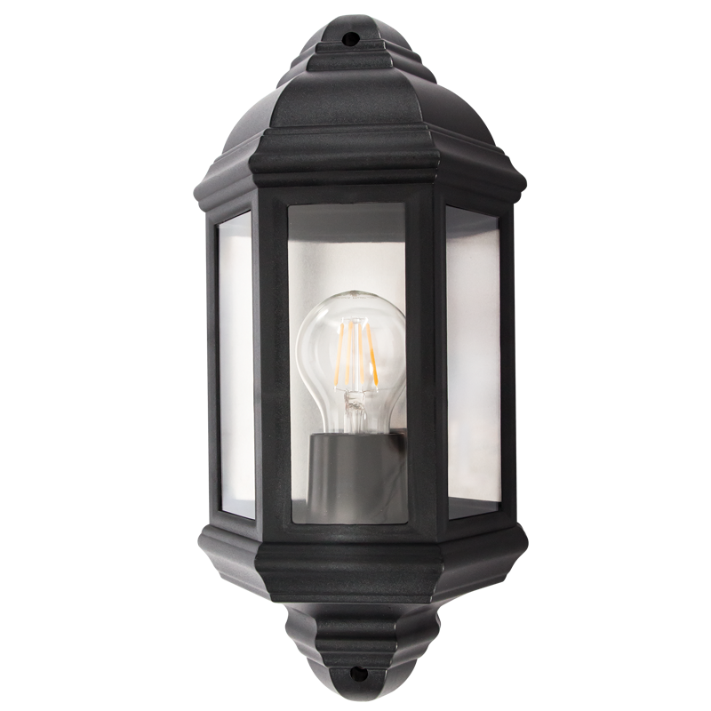 PVC Half Lantern (L9007 BLACK)