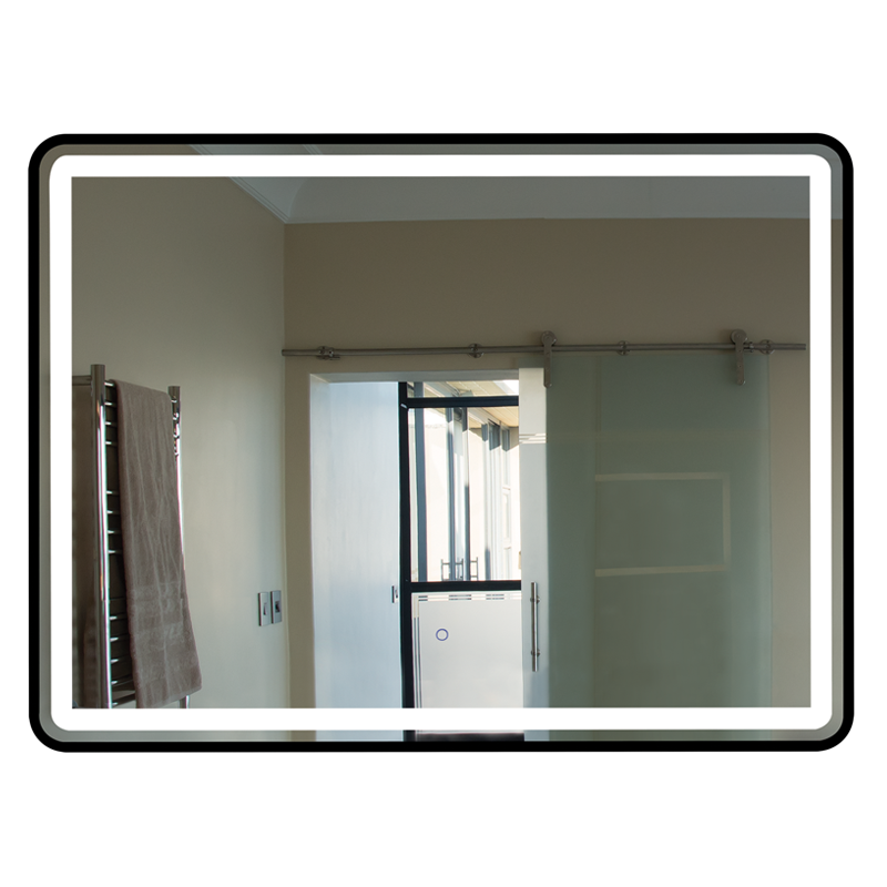 Rectangular Black Mirror, IP44 (ML059 LED)