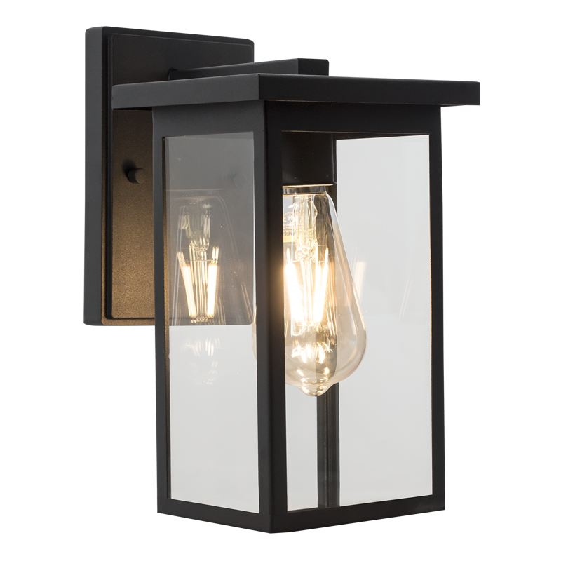 Metal with Clear Glass, IP54 (L534 BLACK)