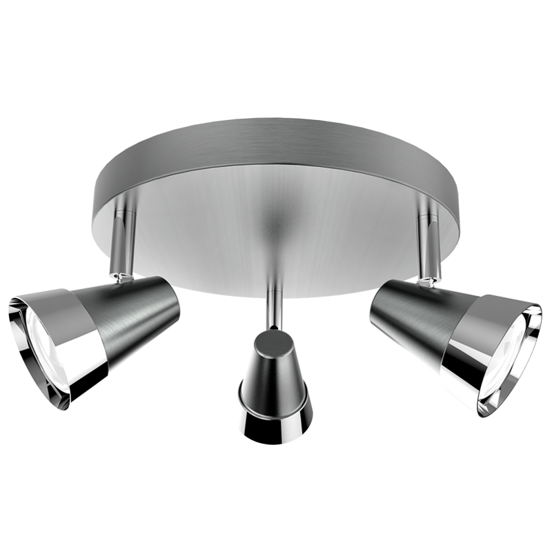 Satin Chrome and Polished Chrome Spotlight (S171/3 SATIN)