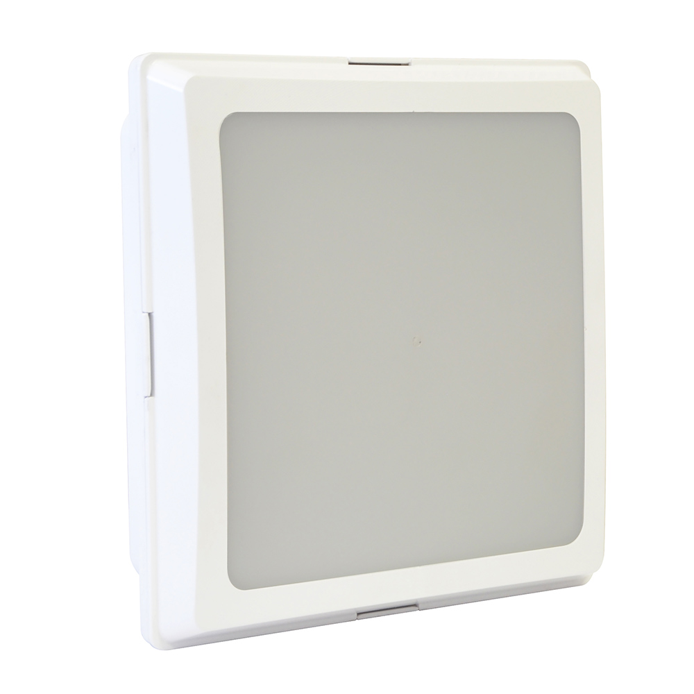 White Square ABS Bulkhead (B118W)