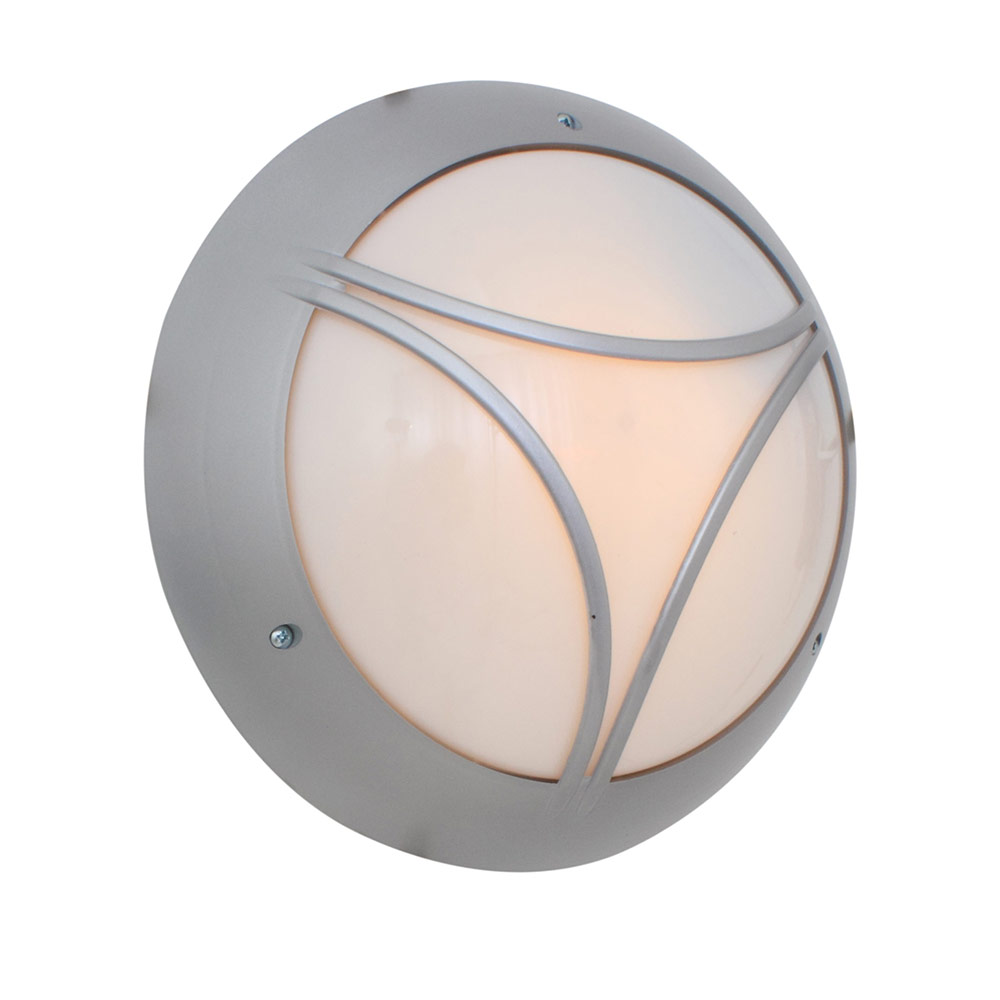 Euro bulkhead tri silver/opal (B139)