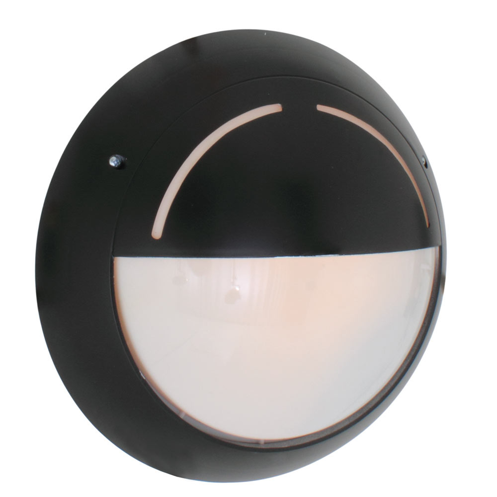 Euro bulkhead eye black/opal 60W E27 (B141)