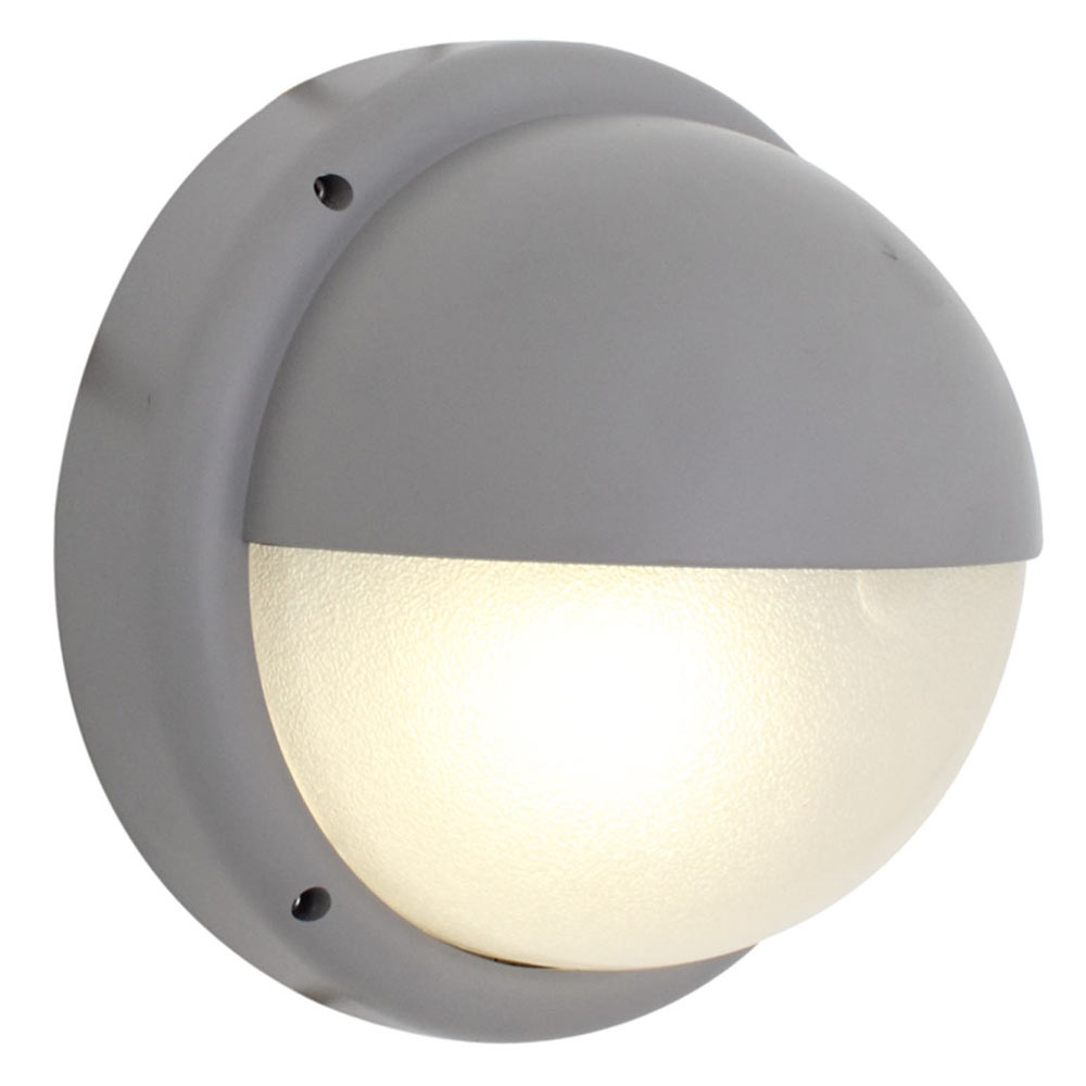Round Plastic Eyelid Bulkhead Silver 100W (B157S)