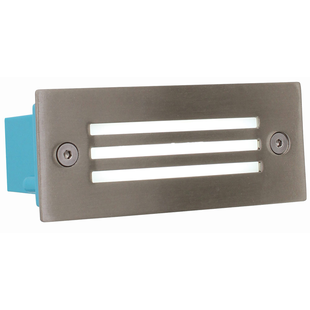 Rectangle S.Steel LED Footlight with Grid inc 12x0.12W LEDs (B163)