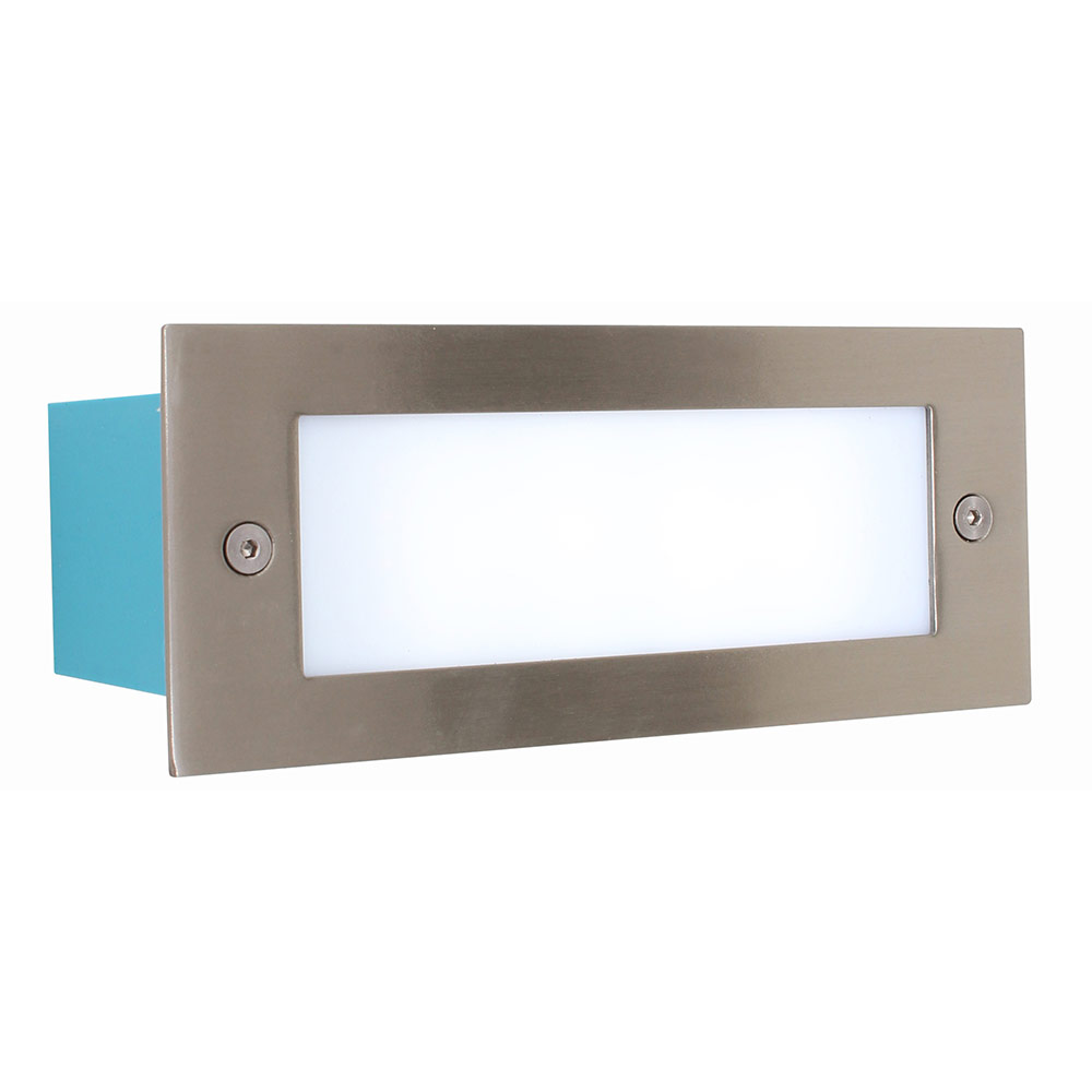LED Footlight 1.92w Plain S/Chrome (B164)