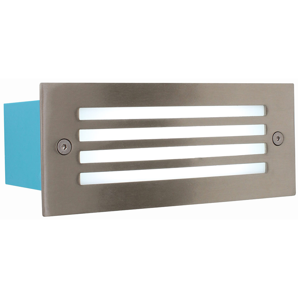 LED Footlight 1.92w Grid S/Chrome (B165)