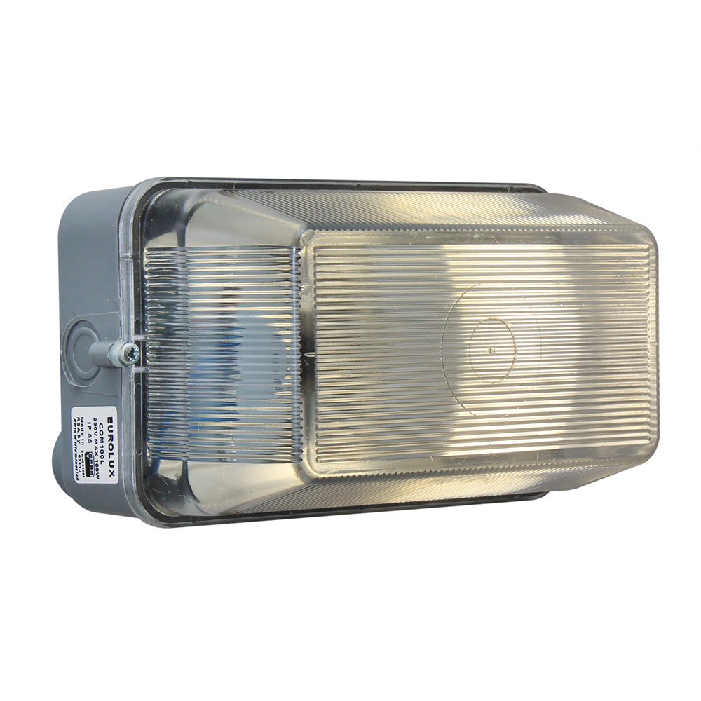 Rectangular plastic bulkhead grey (100W) (B173)
