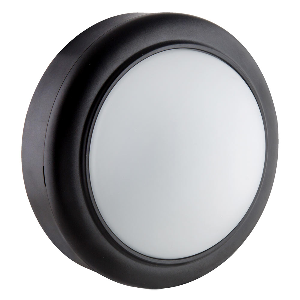 Bulkhead Black 220 -240V 60Hz 8W (B278)