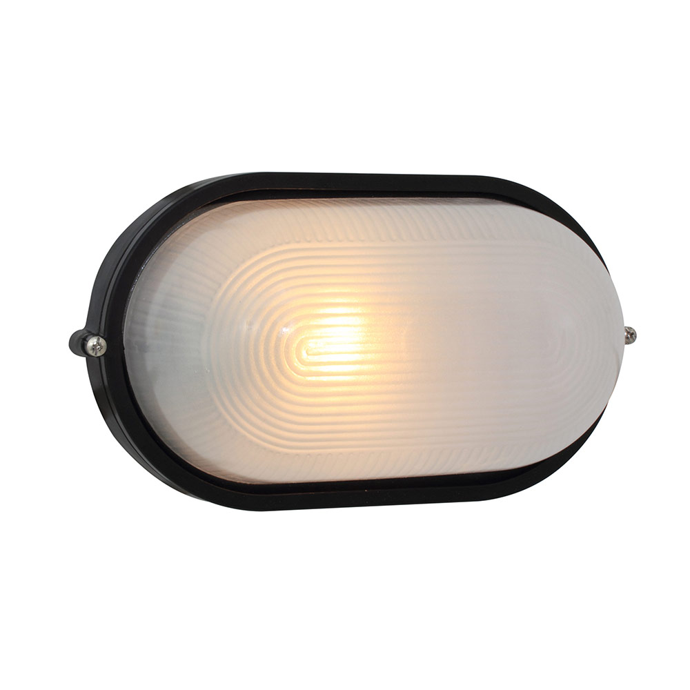 Large oval bulkhead without grid black (B50B)