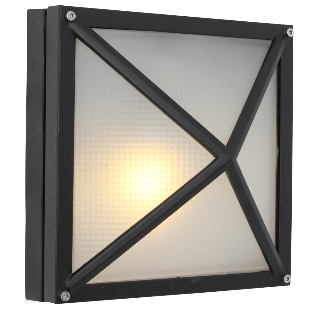 Small bulkhead with cross black (B96)