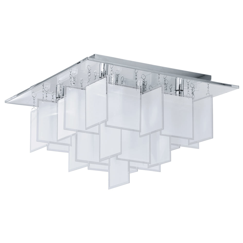 Condrada 1 square medium ceiling light chrome (C147)