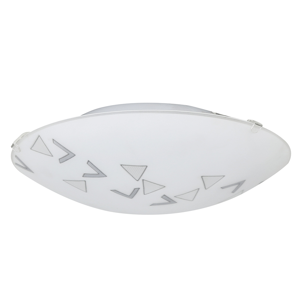 Mars ceiling light triangles frost glass (C194)