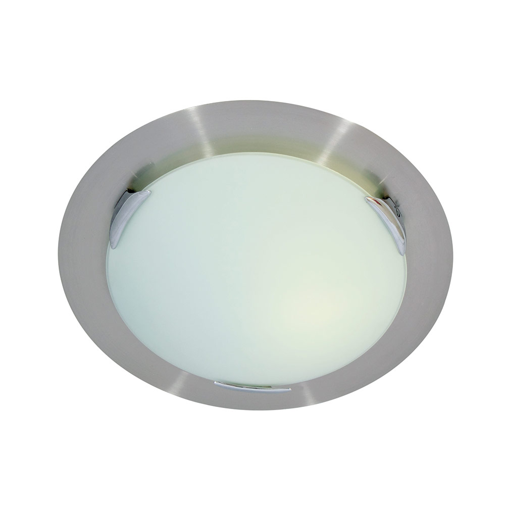 Round ceiling light 1x 40W shiny chrome (C268)