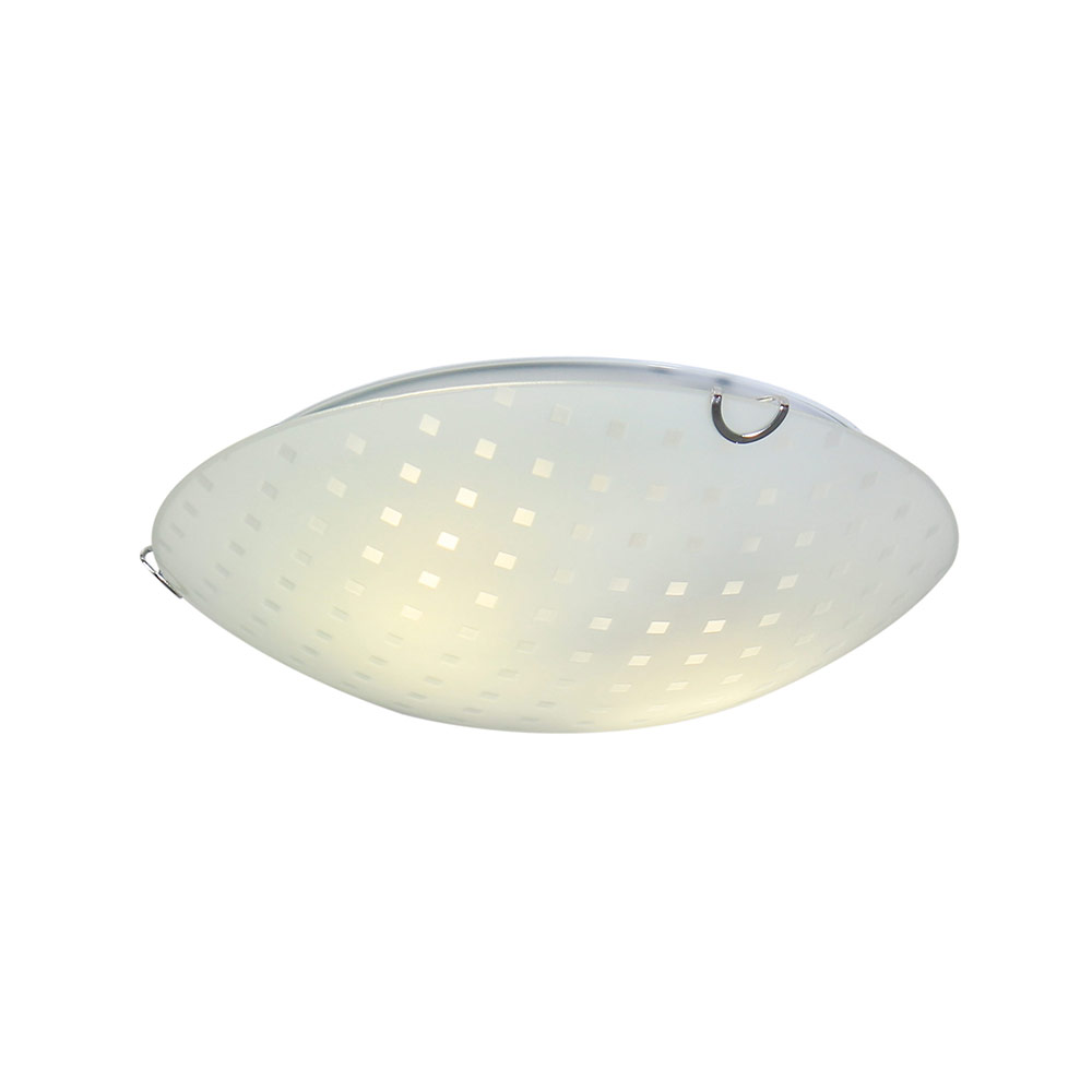Ceiling Light Square Dot Pattern - Excl 2 x E27 40w GLS (C397)