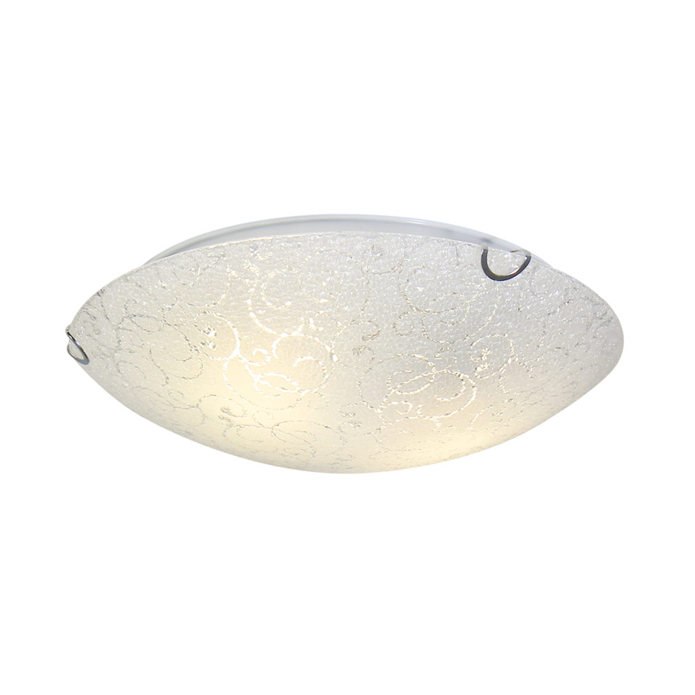 Ceiling Light Floral Pattern with Droplet Texture Excl 2 x E27 40W GLS (C400)