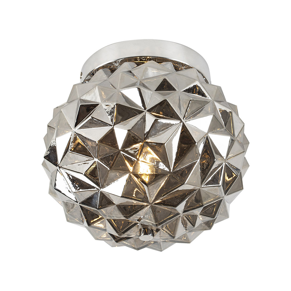 Ceiling Lamp Glass 250 E14 Chrome/Smokey Grey (C681)