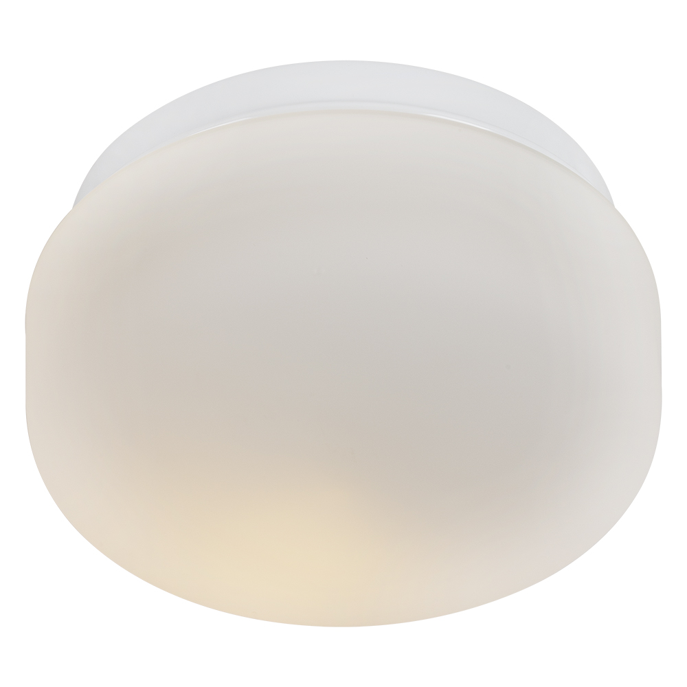 Cheese fitting round opal glass 200mm (C93O)