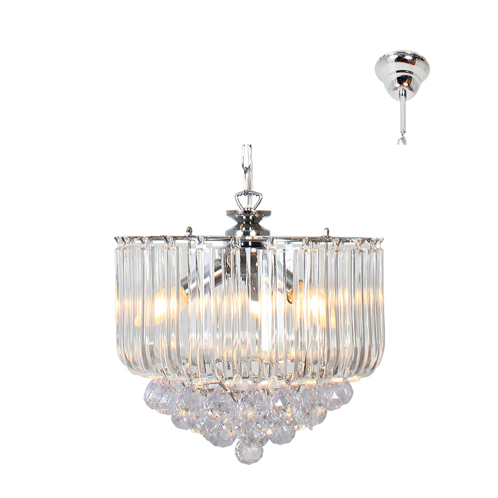Otis 5 lights chandelier acrylic clear E14 (CH250C)