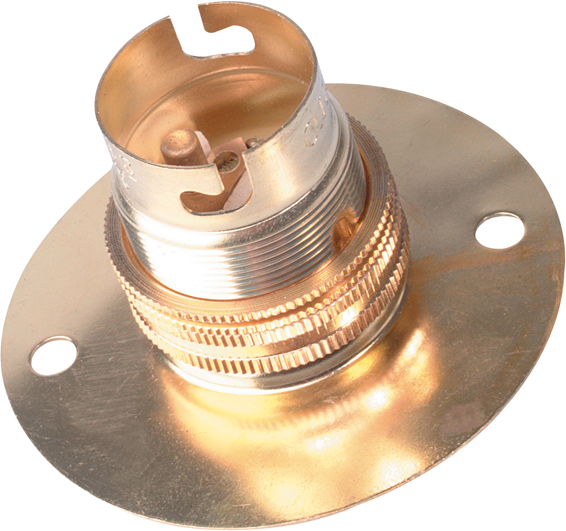 B22 Brass Batten Lamp Holder (CO22BR)