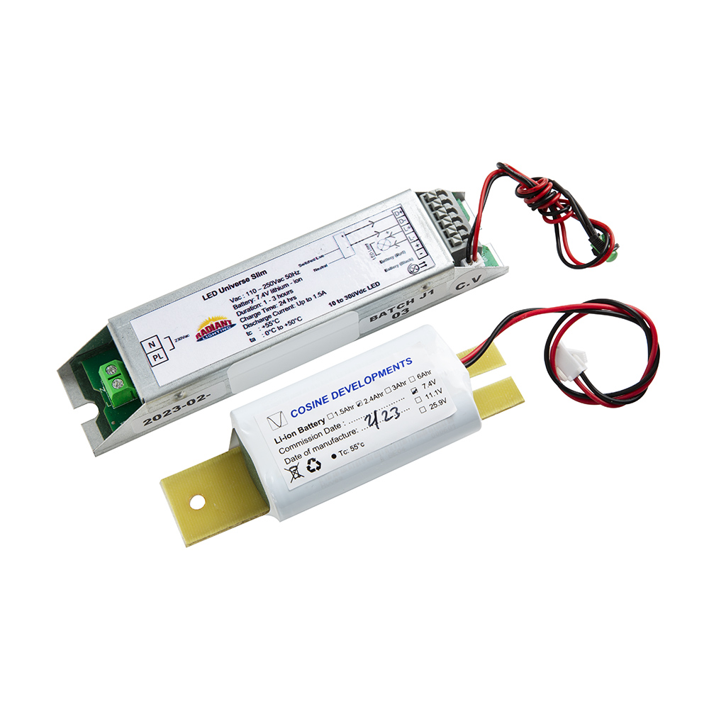 Emergency battery for use with fitting with external drivers up to 80W (CO355)