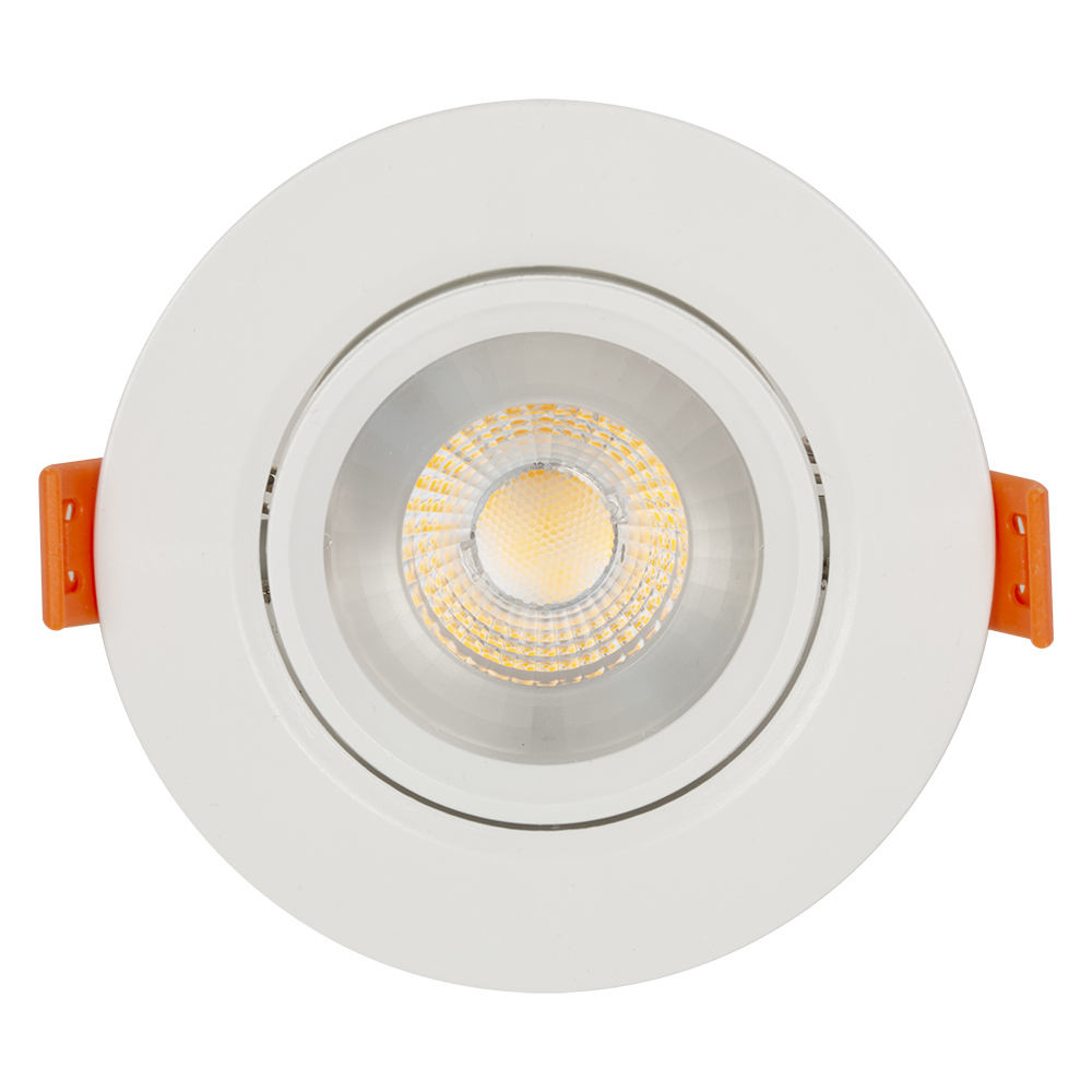 Warm White LED Downlight Dimmable & Tiltable - Dimmable Downlight LED 7w 3000K (D156WW)