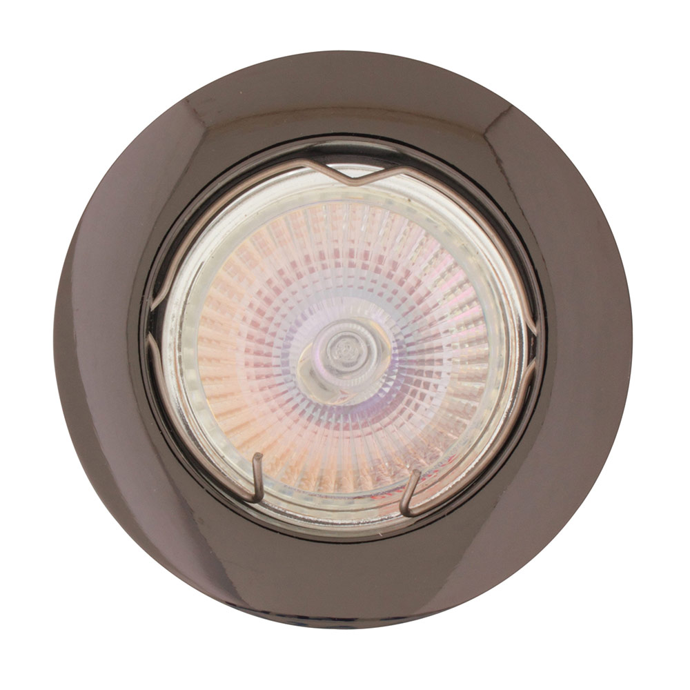 Downlight aluminium straight curved rim 12V gun metal - D/LIGHT ALU.STRAIGHT CURVED RIM 12V GM, D20GM. (D20)