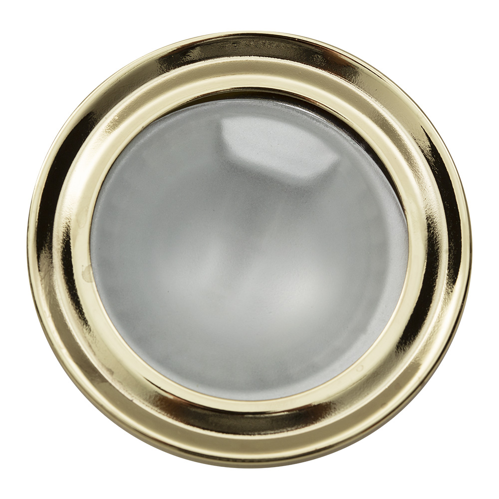 Downlight cabinet 12V 20W polished brass incl. bulb - D/LIGHT CABINET 12V 20w PB INC.BULB, D31PB. (D31PB)