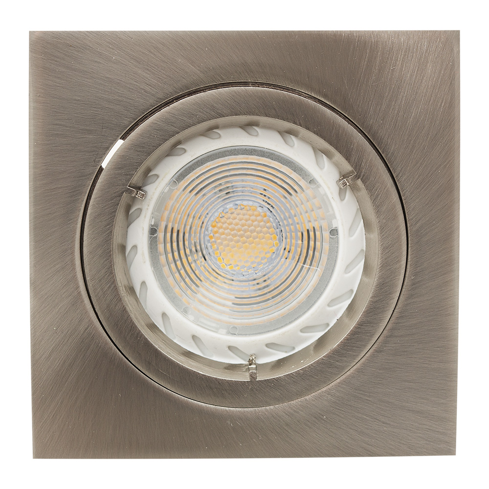 Downlight straight twist square satin chrome MR16 (D56)