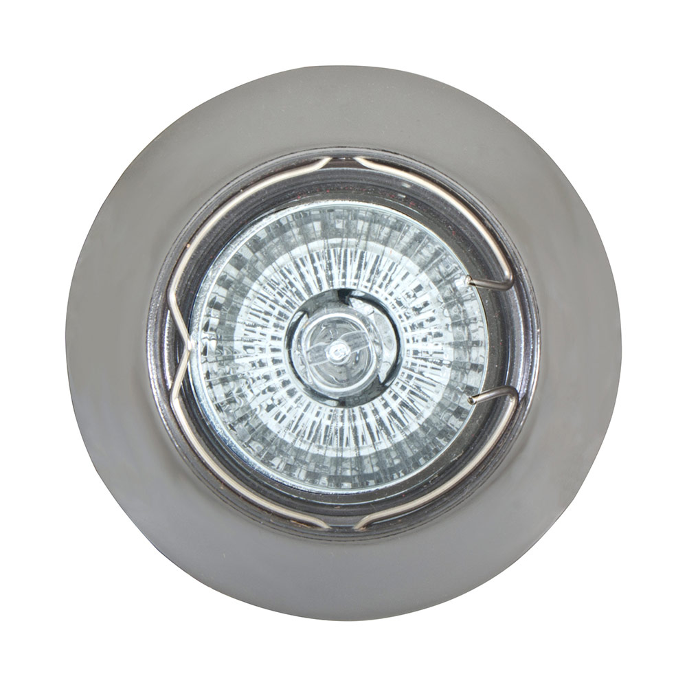 Downlight aluminium curved rim GU10 gun metal (D61GM)