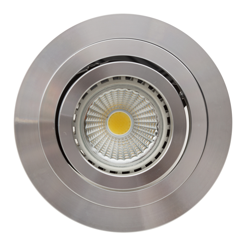Downlight round tilt CNC aluminium (D72)