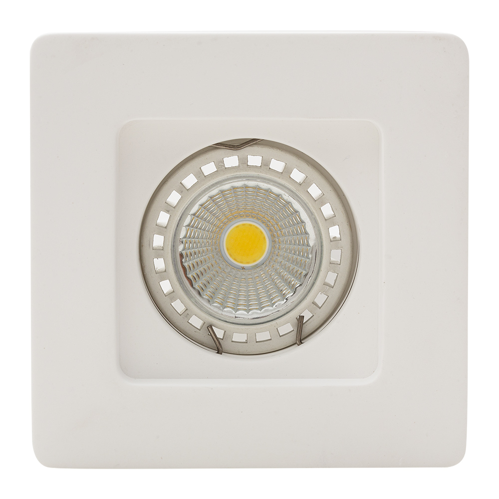 Recessed square downlight white (D92)