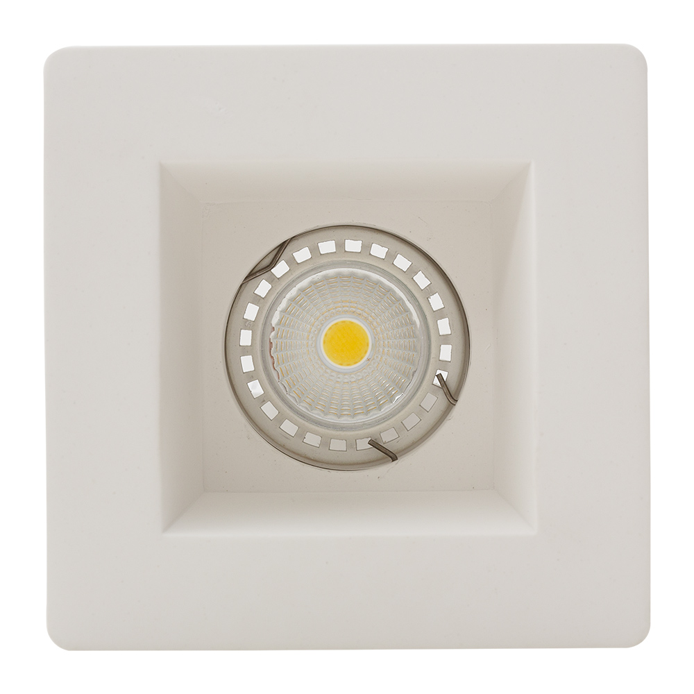 Recessed square downlight white (D93)