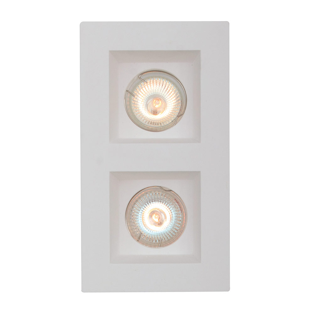 Rectangular recessed downlight white (D98)