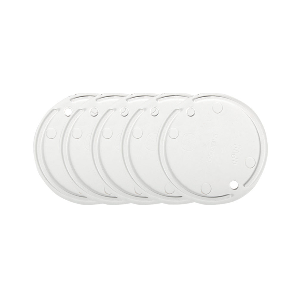 5 Pack Round Self Locating Junction Box Lid (EA149)