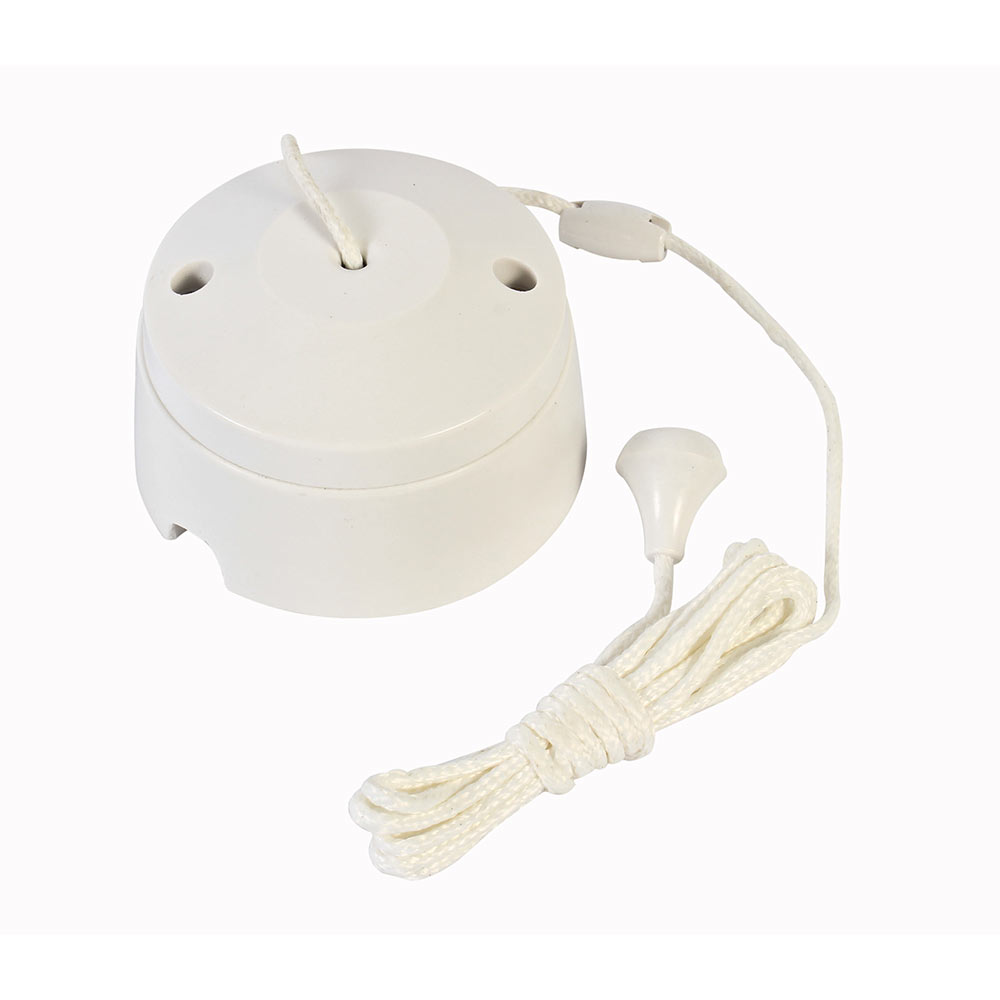 White Ceiling Pull Switch (EA174)